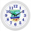 Заказать часы для офиса в Москве. Часы круглые из пластика Summer.  от OlgaHildagard.   - готовые дизайны и нанесение принтов.