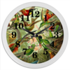 Заказать часы для офиса в Москве. Часы круглые из пластика Колибри (Trochilidae, Ernst Haeckel) от Apfelbaum - готовые дизайны и нанесение принтов.