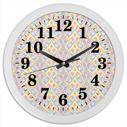 Заказать часы для офиса в Москве. Часы круглые из пластика ngjjvbn480 от Vadim Koval - готовые дизайны и нанесение принтов.