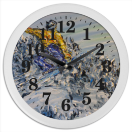 Заказать часы для офиса в Москве. Часы круглые из пластика Скорость от rikart - готовые дизайны и нанесение принтов.