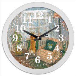 Заказать часы для офиса в Москве. Часы круглые из пластика Ожидание  от juliafast77 - готовые дизайны и нанесение принтов.
