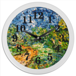 Заказать часы для офиса в Москве. Часы круглые из пластика Смятение от rikart - готовые дизайны и нанесение принтов.