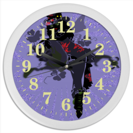 Заказать часы для офиса в Москве. Часы круглые из пластика Ядовитый плющ. от Stil na yarkosti - готовые дизайны и нанесение принтов.