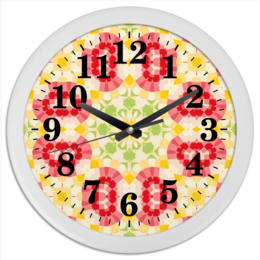 Заказать часы для офиса в Москве. Часы круглые из пластика Retouched  от Vadim Koval - готовые дизайны и нанесение принтов.