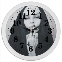 Заказать часы для офиса в Москве. Часы круглые из пластика Nun - 1 от Vladec11 - готовые дизайны и нанесение принтов.