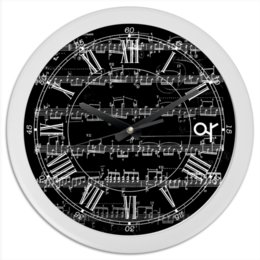 Заказать часы для офиса в Москве. Часы круглые из пластика Eclectic #2 от Екатерина Екатерина - готовые дизайны и нанесение принтов.