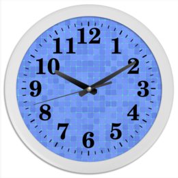 Заказать часы для офиса в Москве. Часы круглые из пластика Плитка от DP68 - готовые дизайны и нанесение принтов.