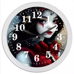 Заказать часы для офиса в Москве. Часы круглые из пластика Белоснежка от Дана Столыпина - готовые дизайны и нанесение принтов.