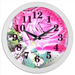 Заказать часы для офиса в Москве. Часы круглые из пластика Время шика. от Eva De Peron.  - готовые дизайны и нанесение принтов.