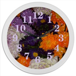 Заказать часы для офиса в Москве. Часы круглые из пластика Цветное время! от Eva De Peron.  - готовые дизайны и нанесение принтов.