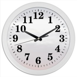 Заказать часы для офиса в Москве. Часы круглые из пластика Градиент от Anstey  - готовые дизайны и нанесение принтов.