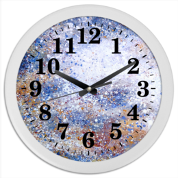 Заказать часы для офиса в Москве. Часы круглые из пластика Магелланово облако 1 от Люся Чарская - готовые дизайны и нанесение принтов.