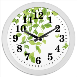 Заказать часы для офиса в Москве. Часы круглые из пластика Лето. Summer от Александр Гришин - готовые дизайны и нанесение принтов.