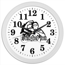 Заказать часы для офиса в Москве. Часы круглые из пластика nice time  от Никита Промский - готовые дизайны и нанесение принтов.