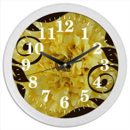 Заказать часы для офиса в Москве. Часы круглые из пластика Бархатное время. от Eva De Peron.  - готовые дизайны и нанесение принтов.
