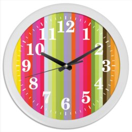Заказать часы для офиса в Москве. Часы круглые из пластика Флюид 1 от Vadim Koval - готовые дизайны и нанесение принтов.