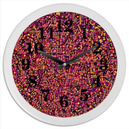 Заказать часы для офиса в Москве. Часы круглые из пластика Карамель. от Vadim Koval - готовые дизайны и нанесение принтов.