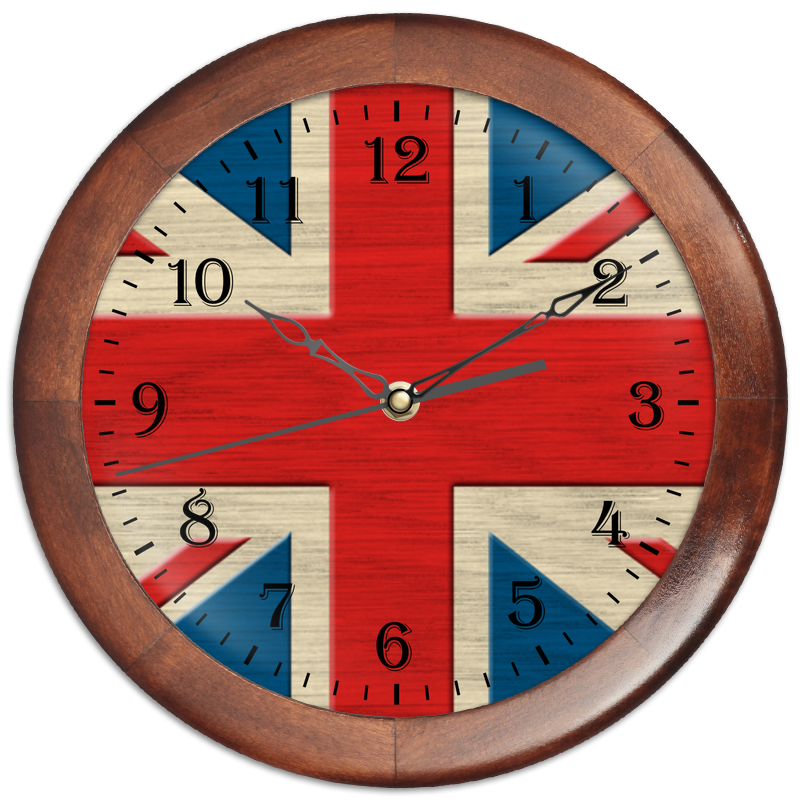 Printio Часы круглые из дерева Англия printio часы круглые из дерева англия