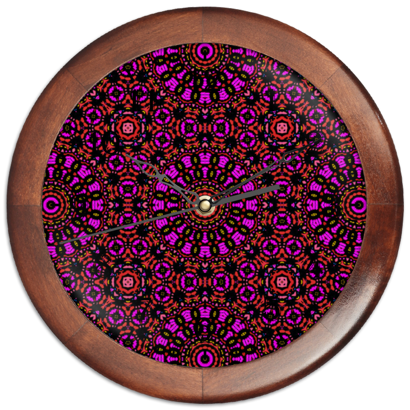 Printio Часы круглые из дерева Purple