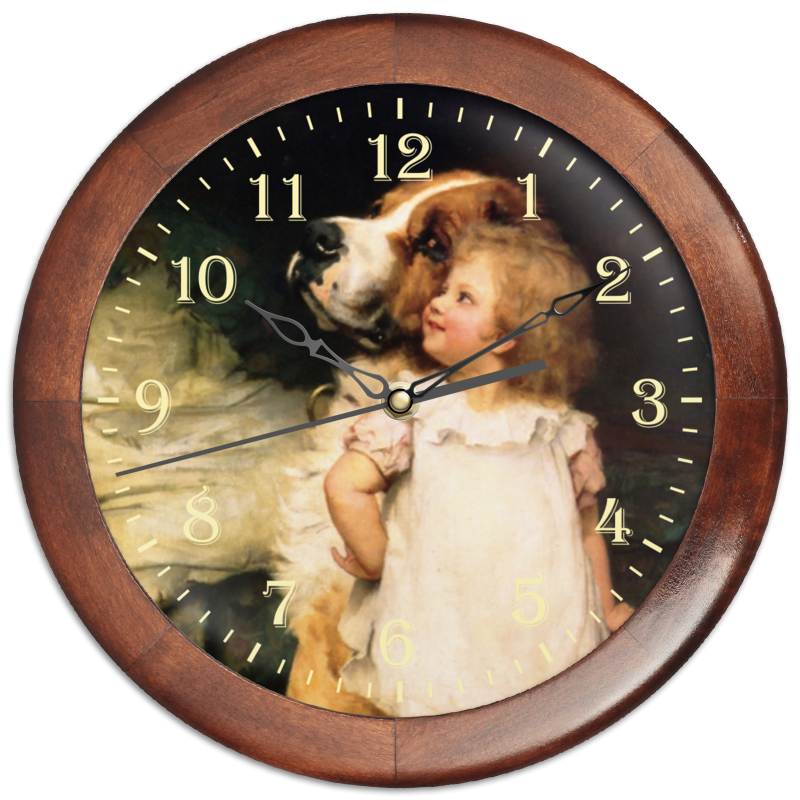 Printio Часы круглые из дерева Картина артура элсли (1860-1952) printio часы круглые из дерева картина артура элсли 1860 1952