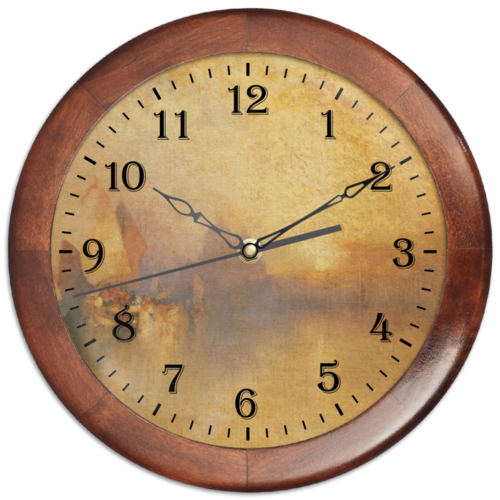 Заказать часы для офиса в Москве. Часы круглые из дерева Без названия от Анатолий Холодов - готовые дизайны и нанесение принтов.