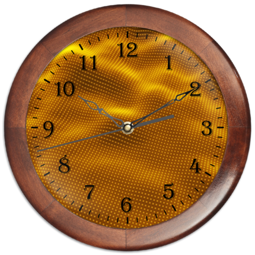 Заказать часы для офиса в Москве. Часы круглые из дерева Dynamic waves  от THE_NISE  - готовые дизайны и нанесение принтов.