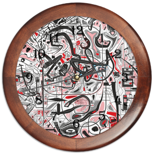 Заказать часы для офиса в Москве. Часы круглые из дерева Mamewax от Vadim Koval - готовые дизайны и нанесение принтов.