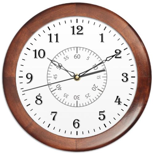 Заказать часы для офиса в Москве. Часы круглые из дерева Минутная разметка от dizainer91@bk.ru - готовые дизайны и нанесение принтов.