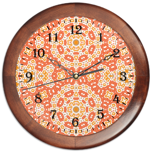 Заказать часы для офиса в Москве. Часы круглые из дерева sunny от Vadim Koval - готовые дизайны и нанесение принтов.