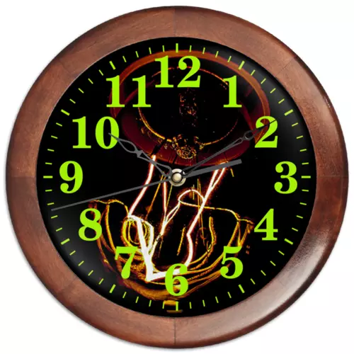 Заказать часы для офиса в Москве. Часы круглые из дерева Внутри. от Eva De Peron.  - готовые дизайны и нанесение принтов.