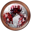 Заказать часы для офиса в Москве. Часы круглые из дерева Последний поцелуй от Дана Столыпина - готовые дизайны и нанесение принтов.