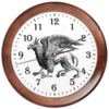 Заказать часы для офиса в Москве. Часы круглые из дерева Мистическое животное грифон от cutworld@yandex.ru - готовые дизайны и нанесение принтов.
