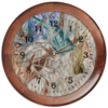 Заказать часы для офиса в Москве. Часы круглые из дерева Стекло (картина Михаила Ларионова) от trend - готовые дизайны и нанесение принтов.