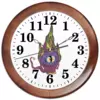 Заказать часы для офиса в Москве. Часы круглые из дерева Фрукт Дракон от Irinakn - готовые дизайны и нанесение принтов.