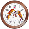 Заказать часы для офиса в Москве. Часы круглые из дерева Влюбленные часов не наблюдают (1) от v.balabas@mail.ru - готовые дизайны и нанесение принтов.