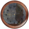 Заказать часы для офиса в Москве. Часы круглые из дерева Большой тополь II (Густав Климт) от trend - готовые дизайны и нанесение принтов.