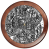 Заказать часы для офиса в Москве. Часы круглые из дерева Петрушкин Лабиринт от Vadim Koval - готовые дизайны и нанесение принтов.