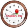 Заказать часы для офиса в Москве. Часы круглые из дерева День Святого Валентина. от cutworld@yandex.ru - готовые дизайны и нанесение принтов.