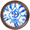 Заказать часы для офиса в Москве. Часы круглые из дерева FC Dinamo от 100pari - готовые дизайны и нанесение принтов.