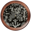 Заказать часы для офиса в Москве. Часы круглые из дерева Лишайники (Lichenes, Ernst Haeckel) от Apfelbaum - готовые дизайны и нанесение принтов.
