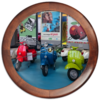 Заказать часы для офиса в Москве. Часы круглые из дерева Vespa от ElenaE  - готовые дизайны и нанесение принтов.
