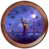 Заказать часы для офиса в Москве. Часы круглые из дерева Ла Ла Ленд от skynatural - готовые дизайны и нанесение принтов.