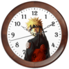 Заказать часы для офиса в Москве. Часы круглые из дерева Naruto от AprilSquirrel - готовые дизайны и нанесение принтов.