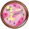 Заказать часы для офиса в Москве. Часы круглые из дерева Fluttershy Color Line от shadow_dash - готовые дизайны и нанесение принтов.