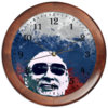 Заказать часы для офиса в Москве. Часы круглые из дерева Путин от denis01001 - готовые дизайны и нанесение принтов.