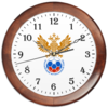 Заказать часы для офиса в Москве. Часы круглые из дерева Часы РФС от 19nikolay96 - готовые дизайны и нанесение принтов.
