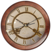 Заказать часы для офиса в Москве. Часы круглые из дерева Старинные часы. от Eva De Peron.  - готовые дизайны и нанесение принтов.
