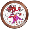 Заказать часы для офиса в Москве. Часы круглые из дерева Знак зодиака Лев от theirenemen - готовые дизайны и нанесение принтов.