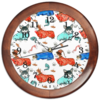 Заказать часы для офиса в Москве. Часы круглые из дерева Час сна  от juliafast77 - готовые дизайны и нанесение принтов.