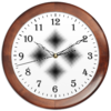 Заказать часы для офиса в Москве. Часы круглые из дерева Квадрат от va-zaitsev - готовые дизайны и нанесение принтов.
